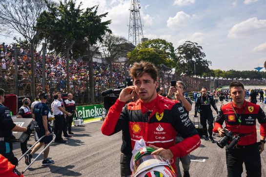 Charles Leclerc (MON) Ferrari on the grid.
13.11.2022. Formula 1 World Championship, Rd 21, Brazilian Grand Prix, Sao Paulo, Brazil, Race Day.
- www.xpbimages.com, EMail: requests@xpbimages.com © Copyright: Bearne / XPB Images