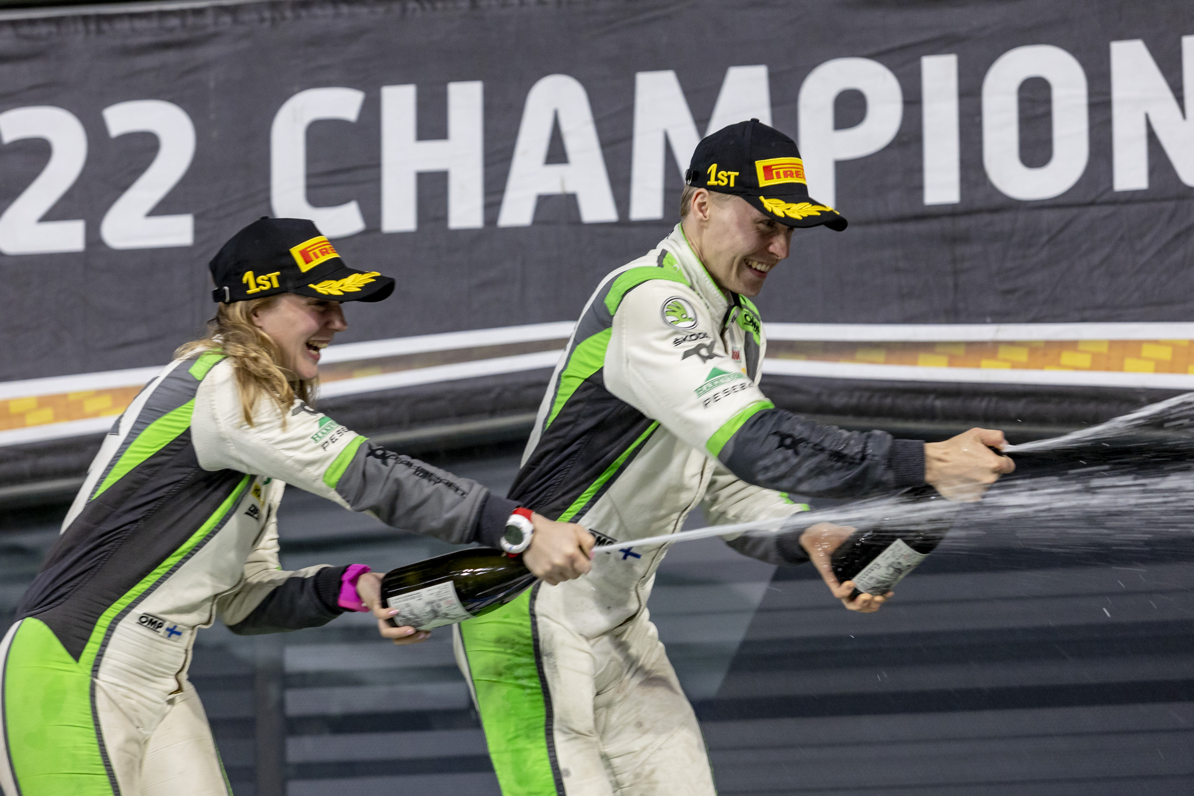 2022 WRC - Rally Japan - Emil Lindholm/Reeta Hämäläinen, Toksport WRT, Skoda Fabia Rally2 Evo (photo Nikos Katsikis / DPPI) 2022 WRC - Rally Japan - Emil Lindholm/Reeta Hämäläinen, Toksport WRT, Skoda Fabia Rally2 Evo (photo Nikos Katsikis / DPPI)