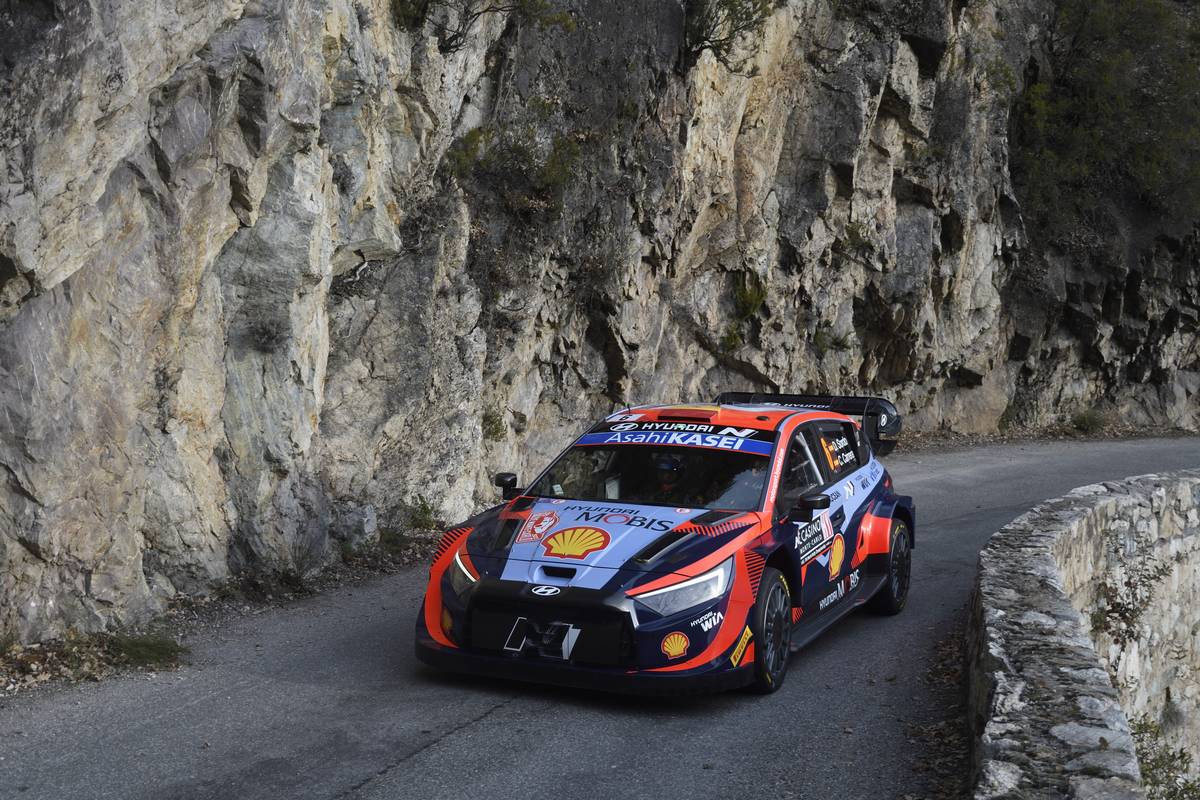 6, Dani Sordo, Candido Carrera, Hyundai Shell Mobis World Rally Team, Hyundai i20 N Rally1 HYBRID. 
19-22.01.2023. FIA World Rally Championship, Rd 1, Rally Monte Carlo