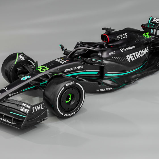 Mercedes goes back to black with striking new W14!