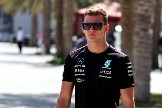 Mick Schumacher (GER) Mercedes AMG F1 Reserve Driver.
24.02.2023. Formula 1 Testing, Sakhir, Bahrain, Day Two.
- www.xpbimages.com, EMail: requests@xpbimages.com &copy; Copyright: Moy / XPB Images