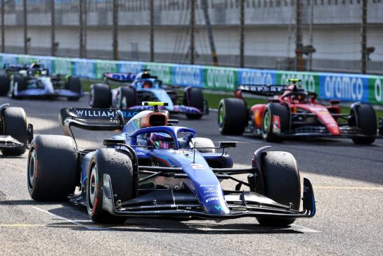 Logan Sargeant (USA) Williams Racing FW45 - practice start.
24.02.2023. Formula 1 Testing, Sakhir, Bahrain, Day Two.
- www.xpbimages.com, EMail: requests@xpbimages.com &copy; Copyright: Moy / XPB Images