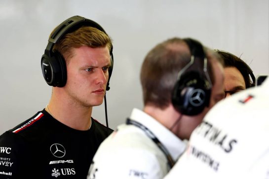 Mick Schumacher (GER) Mercedes AMG F1 Reserve Driver.
25.02.2023. Formula 1 Testing, Sakhir, Bahrain, Day Three.
- www.xpbimages.com, EMail: requests@xpbimages.com © Copyright: Coates / XPB Images