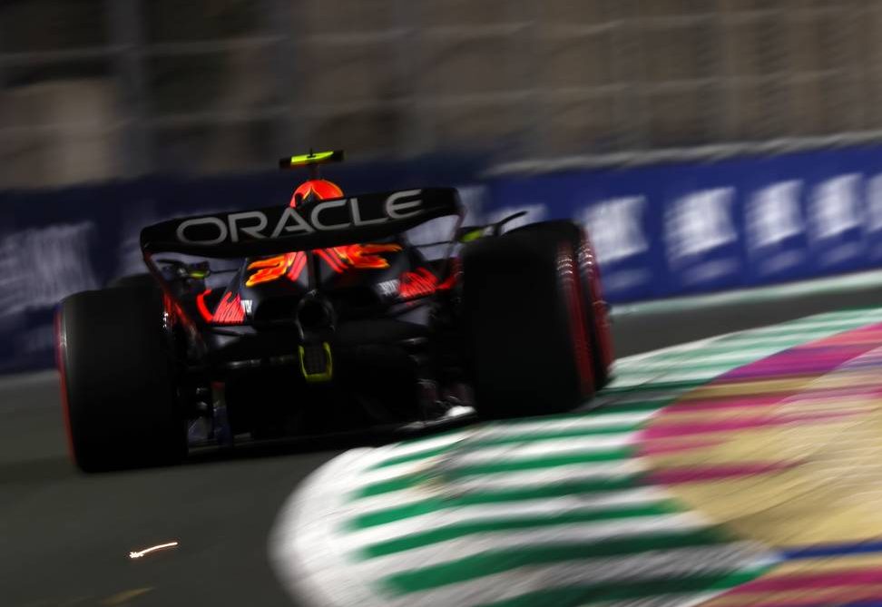 Sergio Perez (MEX) Red Bull Racing RB19. 18.03.2023. Formula 1 World Championship, Rd 2, Saudi Arabian Grand Prix, Jeddah, Saudi Arabia, Qualifying Day. - www.xpbimages.com, EMail: requests@xpbimages.com © Copyright: Coates / XPB Images