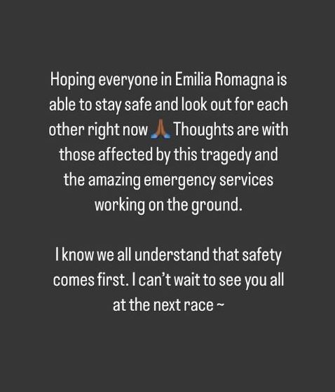 F1 drivers and teams in full support of Imola GP cancellation