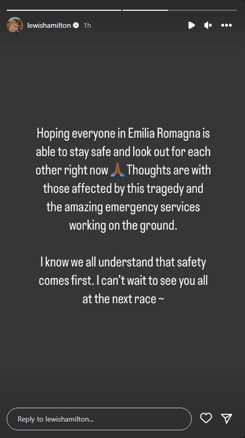 F1 drivers and teams in full support of Imola GP cancellation