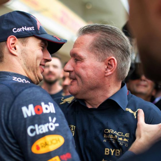 Verstappen all smiles over father Jos’ rally win