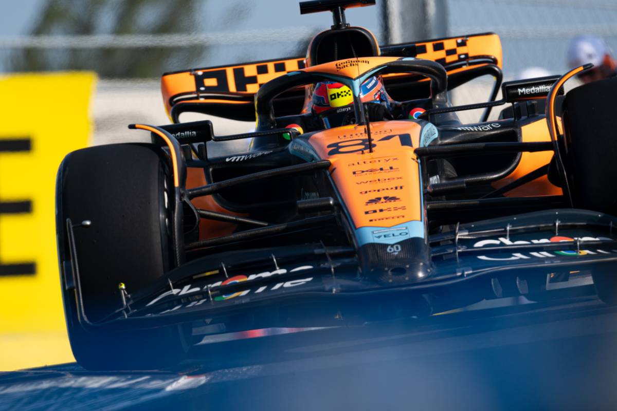 Oscar Piastri (AUS) McLaren MCL60. 05.05.2023. Formula 1 World Championship, Rd 5, Miami Grand Prix, Miami, Florida, USA, Practice Day. - www.xpbimages.com, EMail: requests@xpbimages.com &copy; Copyright: Price / XPB Images