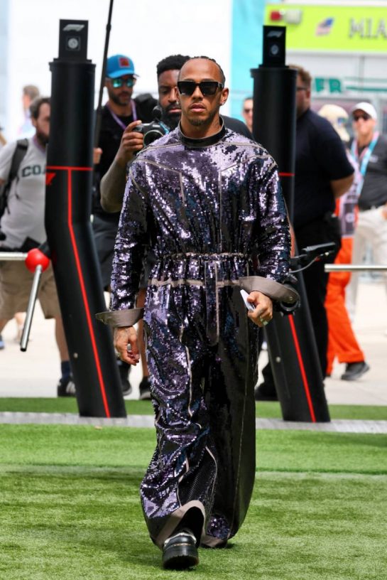 Lewis Hamilton (GBR) Mercedes AMG F1.
07.05.2023. Formula 1 World Championship, Rd 5, Miami Grand Prix, Miami, Florida, USA, Race Day.
- www.xpbimages.com, EMail: requests@xpbimages.com &copy; Copyright: Moy / XPB Images