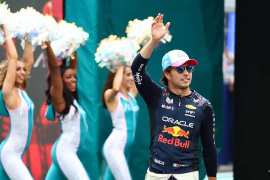 Sergio Perez (MEX) Red Bull Racing.
07.05.2023. Formula 1 World Championship, Rd 5, Miami Grand Prix, Miami, Florida, USA, Race Day.
- www.xpbimages.com, EMail: requests@xpbimages.com &copy; Copyright: Batchelor / XPB Images