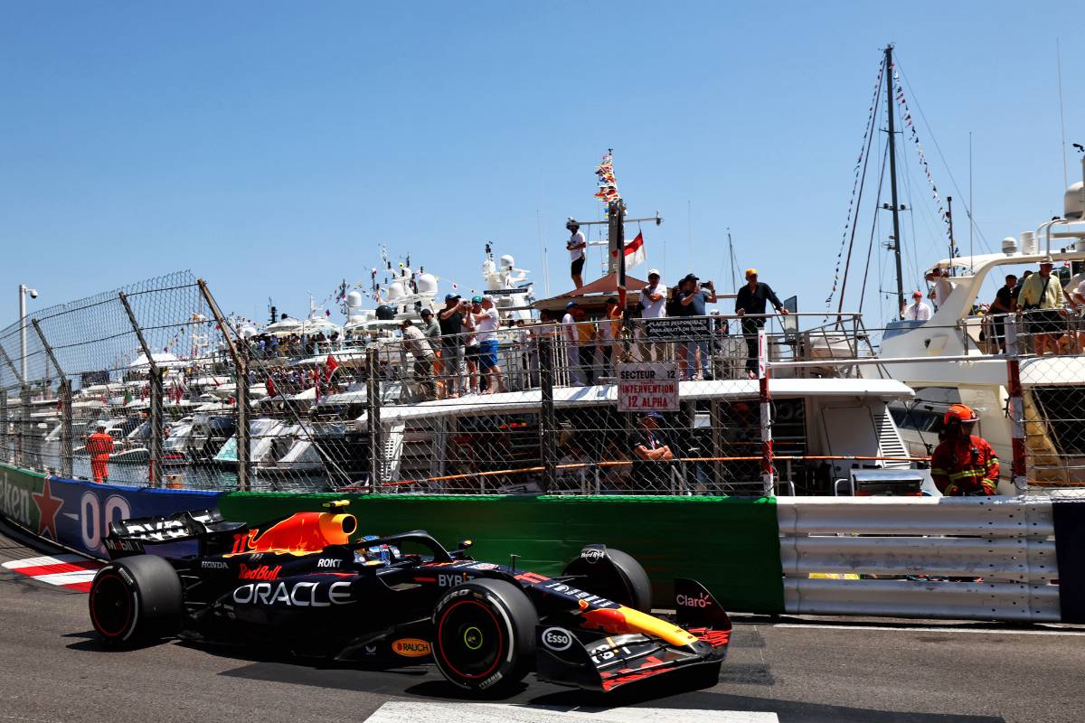 Sergio Perez (MEX) Red Bull Racing RB19. 26.05.2023. Formula 1 World Championship, Rd 7, Monaco Grand Prix, Monte Carlo, Monaco, Practice Day. - www.xpbimages.com, EMail: requests@xpbimages.com &copy; Copyright: Coates / XPB Images