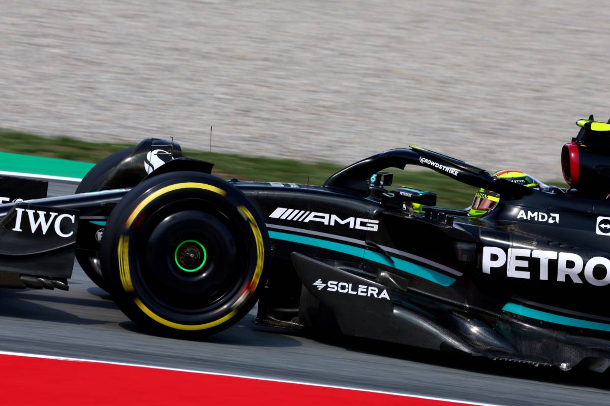 Lewis Hamilton (GBR) Mercedes AMG F1 W14. 02.06.2023 Formula 1 World Championship, Rd 8, Spanish Grand Prix, Barcelona, Spain, Practice Day. - www.xpbimages.com, EMail: requests@xpbimages.com © Copyright: Coates / XPB Images