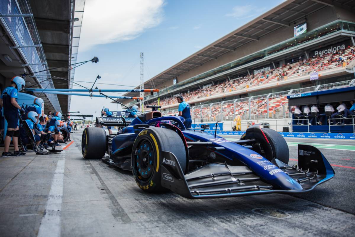 Alexander Albon (THA) Williams Racing FW45 in the pits.
02.06.2023 Formula 1 World Championship, Rd 8, Spanish Grand Prix, Barcelona, Spain, Practice Day.
- www.xpbimages.com, EMail: requests@xpbimages.com © Copyright: Bearne / XPB Images