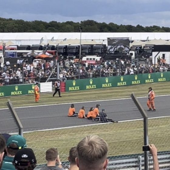 Hamilton ‘supportive’ of protesters, but not on the track