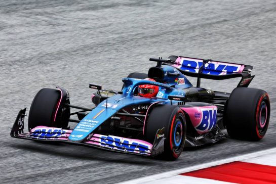 Esteban Ocon (FRA) Alpine F1 Team A523.
01.07.2023. Formula 1 World Championship, Rd 10, Austrian Grand Prix, Spielberg, Austria, Sprint Day.
- www.xpbimages.com, EMail: requests@xpbimages.com © Copyright: Batchelor / XPB Images