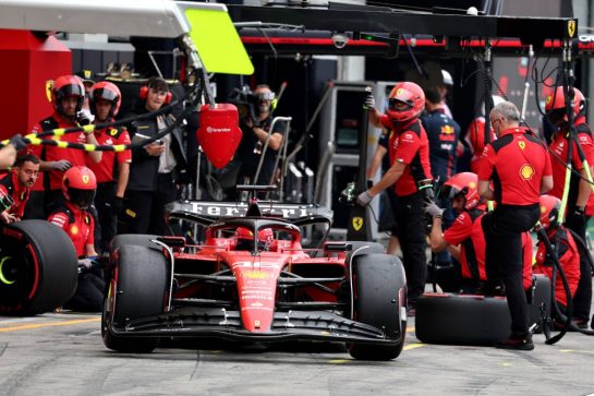 Charles Leclerc (MON) Ferrari SF-23 in the pits.
01.07.2023. Formula 1 World Championship, Rd 10, Austrian Grand Prix, Spielberg, Austria, Sprint Day.
- www.xpbimages.com, EMail: requests@xpbimages.com © Copyright: Moy / XPB Images