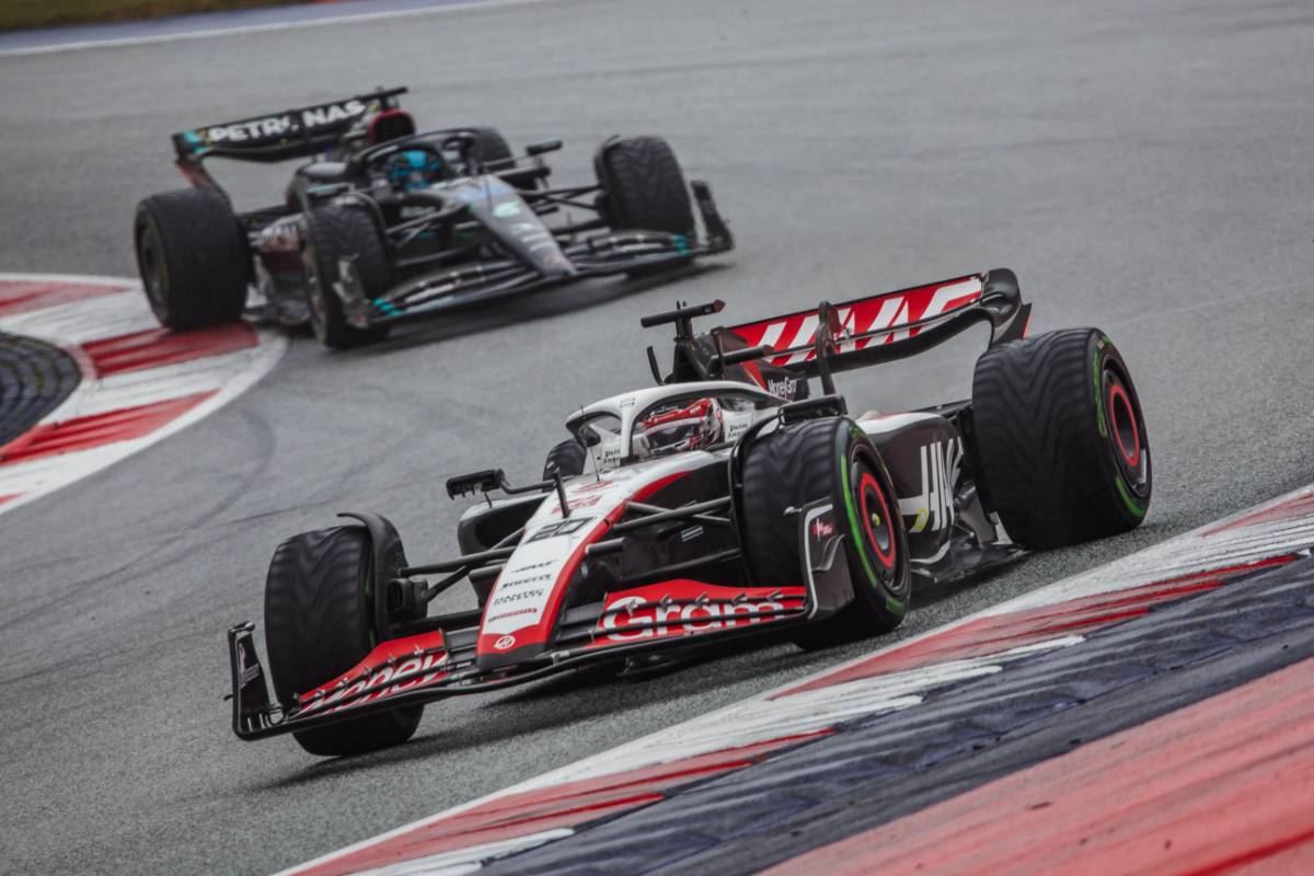 Kevin Magnussen (DEN) Haas VF-23.
01.07.2023. Formula 1 World Championship, Rd 10, Austrian Grand Prix, Spielberg, Austria, Sprint Day.
- www.xpbimages.com, EMail: requests@xpbimages.com &copy; Copyright: Bearne / XPB Images