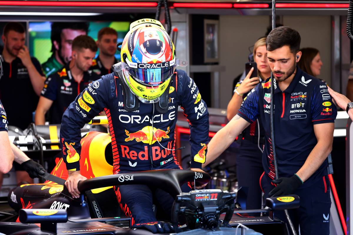 Sergio Perez (MEX) Red Bull Racing RB19.
07.07.2023. Formula 1 World Championship, Rd 11, British Grand Prix, Silverstone, England, Practice Day.
- www.xpbimages.com, EMail: requests@xpbimages.com © Copyright: Batchelor / XPB Images