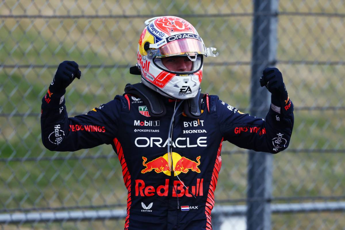Race winner Max Verstappen (NLD) Red Bull Racing celebrates in parc ferme. 09.07.2023. Formula 1 World Championship, Rd 11, British Grand Prix, Silverstone, England, Race Day. - www.xpbimages.com, EMail: requests@xpbimages.com © Copyright: Coates / XPB Images