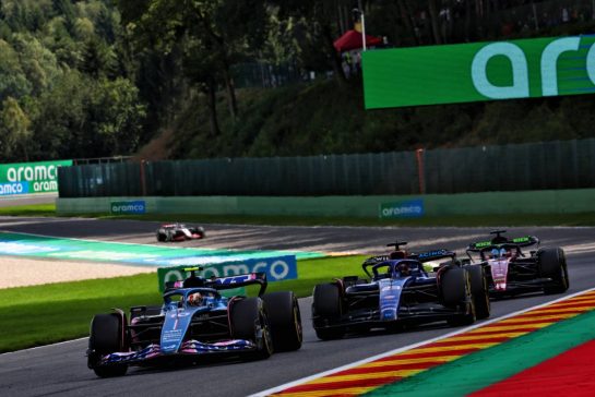Pierre Gasly (FRA) Alpine F1 Team A523.
30.07.2023. Formula 1 World Championship, Rd 13, Belgian Grand Prix, Spa Francorchamps, Belgium, Race Day.
 - www.xpbimages.com, EMail: requests@xpbimages.com &copy; Copyright: Coates / XPB Images