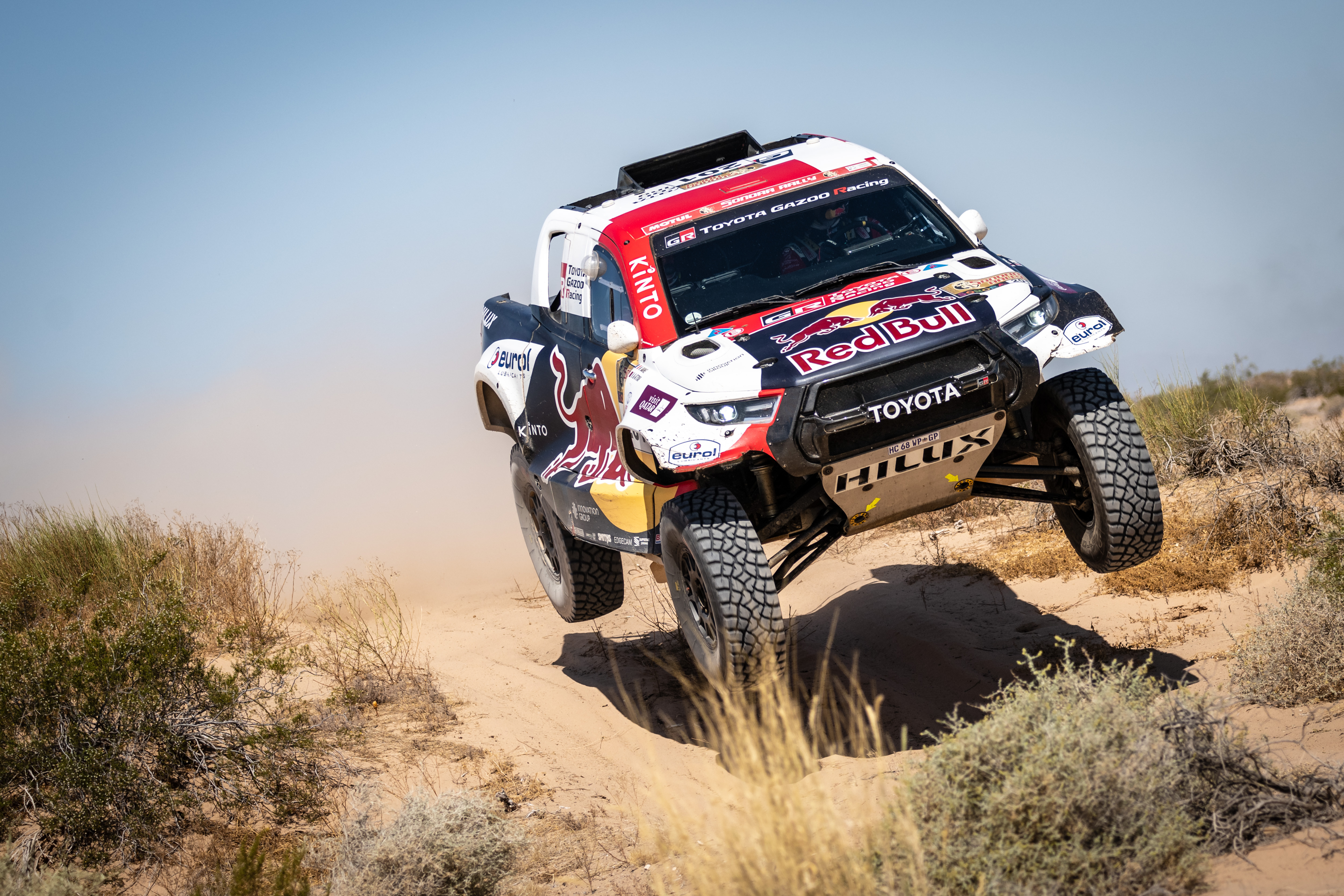 Nasser AL-ATTIYAH Nasser (qat), Mathieu BAUMEL (fra), Toyota Gazoo Racing, Toyota GR DKR Hilux, FIA W2RC, action during the Stage 5 of the Sonora Rally 2023, 3rd round of the 2023 World Rally-Raid Championship, Mexico - Photo Julien Delfosse / DPPI Nasser AL-ATTIYAH Nasser (qat), Mathieu BAUMEL (fra), Toyota Gazoo Racing, Toyota GR DKR Hilux, FIA W2RC, action during the Stage 5 of the Sonora Rally 2023, 3rd round of the 2023 World Rally-Raid Championship, Mexico - Photo Julien Delfosse / DPPI