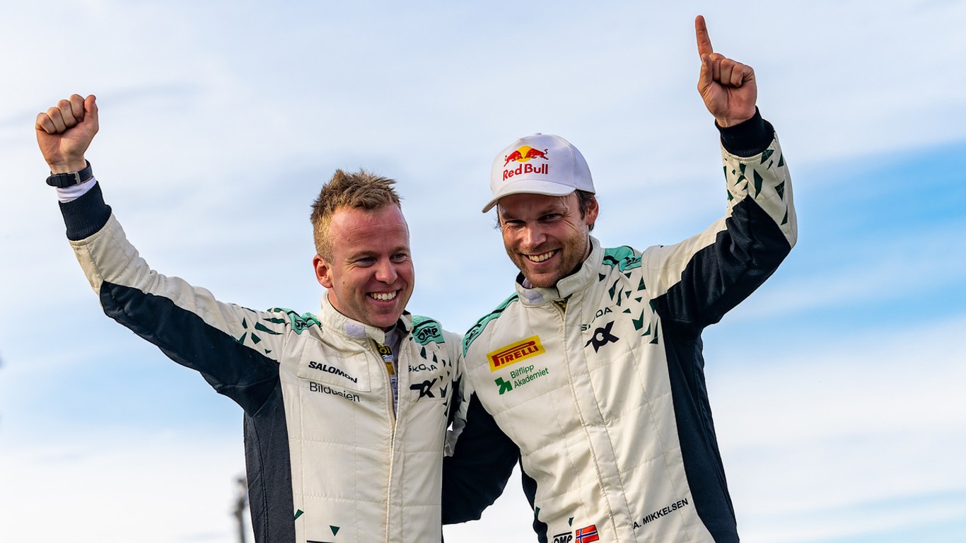 WRC – Mikkelsen & Eriksen crowned WRC2 champions at Central European Rally