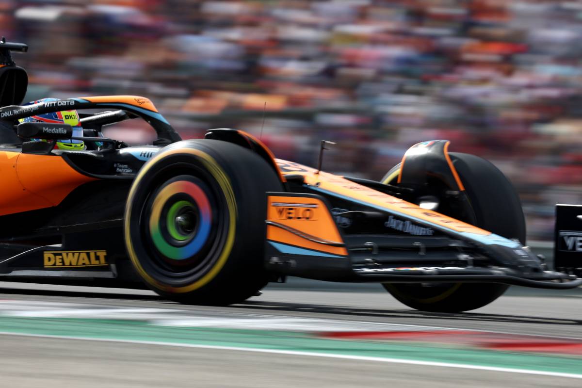 Oscar Piastri (AUS) McLaren MCL60.
21.10.2023. Formula 1 World Championship, Rd 19, United States Grand Prix, Austin, Texas, USA, Sprint Day.
- www.xpbimages.com, EMail: requests@xpbimages.com &copy; Copyright: Bearne / XPB Images