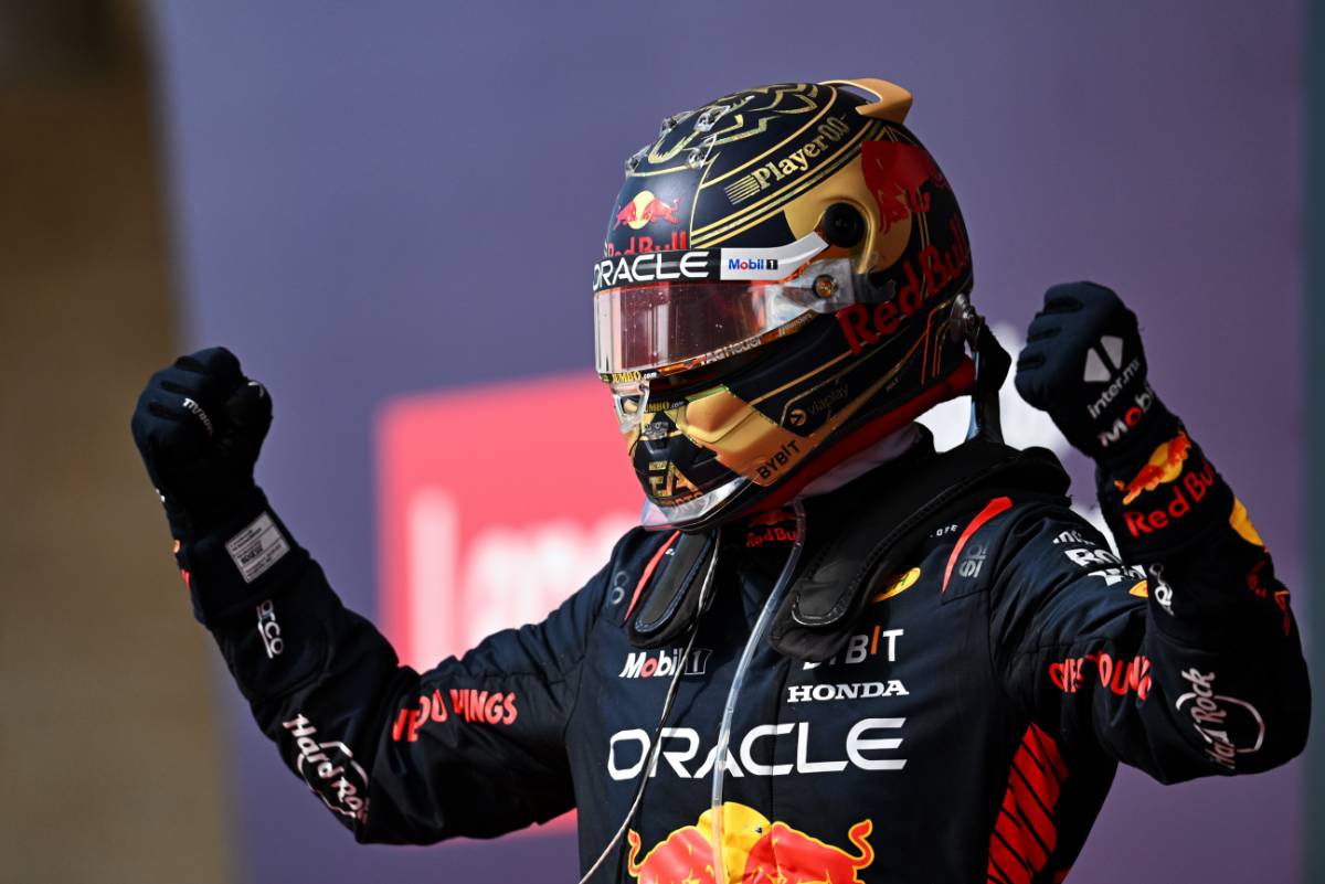 Race winner Max Verstappen (NLD) Red Bull Racing celebrates in parc ferme.
22.10.2023. Formula 1 World Championship, Rd 19, United States Grand Prix, Austin, Texas, USA, Race Day.
- www.xpbimages.com, EMail: requests@xpbimages.com © Copyright: Price / XPB Images