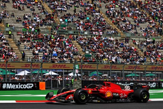 Carlos Sainz Jr (ESP) Ferrari SF-23.
27.10.2023. Formula 1 World Championship, Rd 20, Mexican Grand Prix, Mexico City, Mexico, Practice Day.
- www.xpbimages.com, EMail: requests@xpbimages.com &copy; Copyright: Moy / XPB Images