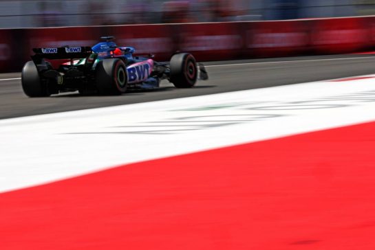 Esteban Ocon (FRA) Alpine F1 Team A523.
27.10.2023. Formula 1 World Championship, Rd 20, Mexican Grand Prix, Mexico City, Mexico, Practice Day.
 - www.xpbimages.com, EMail: requests@xpbimages.com &copy; Copyright: Coates / XPB Images