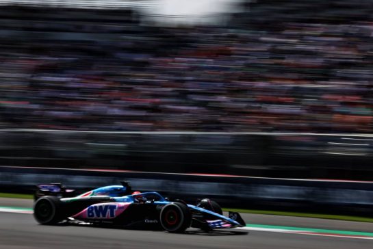 Esteban Ocon (FRA) Alpine F1 Team A523.
27.10.2023. Formula 1 World Championship, Rd 20, Mexican Grand Prix, Mexico City, Mexico, Practice Day.
 - www.xpbimages.com, EMail: requests@xpbimages.com &copy; Copyright: Coates / XPB Images
