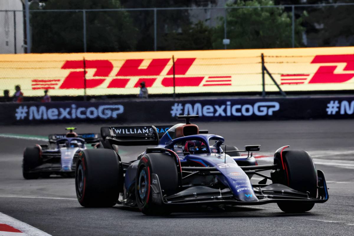 Alexander Albon (THA) Williams Racing FW45.
27.10.2023. Formula 1 World Championship, Rd 20, Mexican Grand Prix, Mexico City, Mexico, Practice Day.
- www.xpbimages.com, EMail: requests@xpbimages.com © Copyright: Coates / XPB Images