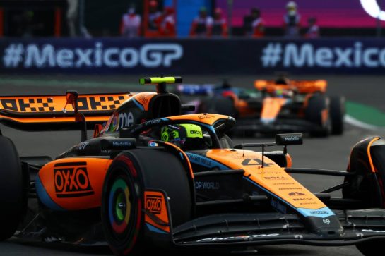 Lando Norris (GBR) McLaren MCL60.
27.10.2023. Formula 1 World Championship, Rd 20, Mexican Grand Prix, Mexico City, Mexico, Practice Day.
 - www.xpbimages.com, EMail: requests@xpbimages.com &copy; Copyright: Coates / XPB Images