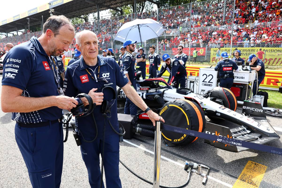 AlphaTauri CEO Peter Bayer and team boss Franz Tost.