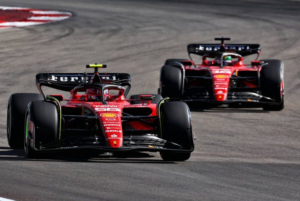 Carlos Sainz Jr (ESP) Ferrari SF-23. 22.10.2023. Formula 1 World Championship, Rd 19, United States Grand Prix, Austin, Texas, USA, Race Day. - www.xpbimages.com, EMail: requests@xpbimages.com © Copyright: Coates / XPB Images