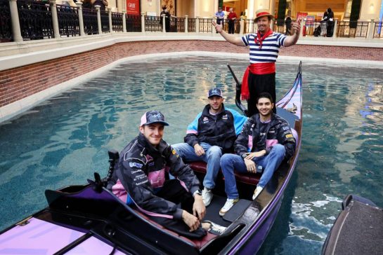 (L to R): Jack Doohan (AUS) Alpine F1 Team Reserve Driver; Pierre Gasly (FRA) Alpine F1 Team; and Esteban Ocon (FRA) Alpine F1 Team - Gondolas on the Grand Canal at the Venetian Hotel.
15.11.2023. Formula 1 World Championship, Rd 22, Las Vegas Grand Prix, Las Vegas, Nevada, USA, Preparation Day.
- www.xpbimages.com, EMail: requests@xpbimages.com © Copyright: Moy / XPB Images