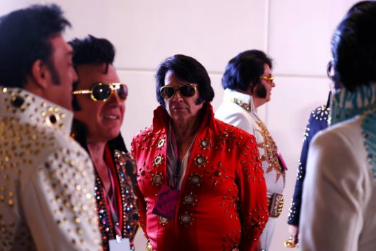Paddock atmosphere - Elvis impersonators.
15.11.2023. Formula 1 World Championship, Rd 22, Las Vegas Grand Prix, Las Vegas, Nevada, USA, Preparation Day.
- www.xpbimages.com, EMail: requests@xpbimages.com © Copyright: Coates / XPB Images