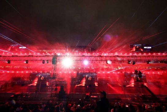 Circuit atmosphere - Opening Ceremony.
15.11.2023. Formula 1 World Championship, Rd 22, Las Vegas Grand Prix, Las Vegas, Nevada, USA, Preparation Day.
- www.xpbimages.com, EMail: requests@xpbimages.com © Copyright: Moy / XPB Images