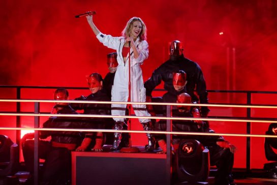 Kylie Minogue (AUS) Singer - Opening Ceremony.
15.11.2023. Formula 1 World Championship, Rd 22, Las Vegas Grand Prix, Las Vegas, Nevada, USA, Preparation Day.
- www.xpbimages.com, EMail: requests@xpbimages.com © Copyright: Bearne / XPB Images