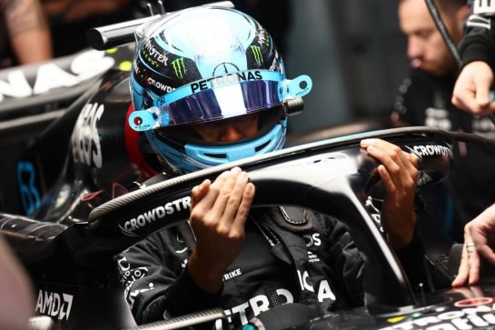 George Russell (GBR) Mercedes AMG F1 W14.
16.11.2023. Formula 1 World Championship, Rd 22, Las Vegas Grand Prix, Las Vegas, Nevada, USA, Practice Day.
- www.xpbimages.com, EMail: requests@xpbimages.com © Copyright: Batchelor / XPB Images