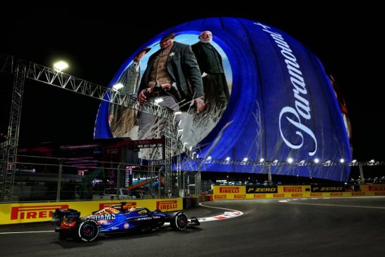 Alexander Albon (THA) Williams Racing FW45.
16.11.2023. Formula 1 World Championship, Rd 22, Las Vegas Grand Prix, Las Vegas, Nevada, USA, Practice Day.
- www.xpbimages.com, EMail: requests@xpbimages.com © Copyright: Charniaux / XPB Images
