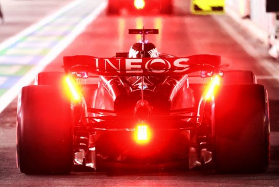 George Russell (GBR) Mercedes AMG F1 W14.
16.11.2023. Formula 1 World Championship, Rd 22, Las Vegas Grand Prix, Las Vegas, Nevada, USA, Practice Day.
- www.xpbimages.com, EMail: requests@xpbimages.com © Copyright: Coates / XPB Images