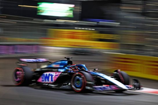 Esteban Ocon (FRA) Alpine F1 Team A523.
16.11.2023. Formula 1 World Championship, Rd 22, Las Vegas Grand Prix, Las Vegas, Nevada, USA, Practice Day.
- www.xpbimages.com, EMail: requests@xpbimages.com © Copyright: Coates / XPB Images