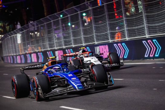 Logan Sargeant (USA) Williams Racing FW45.
16.11.2023. Formula 1 World Championship, Rd 22, Las Vegas Grand Prix, Las Vegas, Nevada, USA, Practice Day.
- www.xpbimages.com, EMail: requests@xpbimages.com © Copyright: Bearne / XPB Images