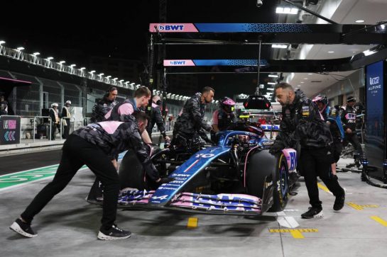 Pierre Gasly (FRA) Alpine F1 Team A523.
16.11.2023. Formula 1 World Championship, Rd 22, Las Vegas Grand Prix, Las Vegas, Nevada, USA, Practice Day.
- www.xpbimages.com, EMail: requests@xpbimages.com © Copyright: Staley / XPB Images
