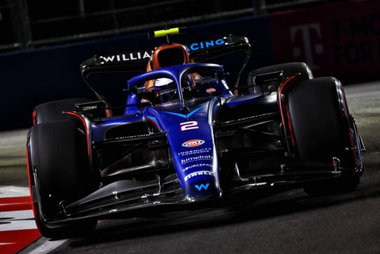 Logan Sargeant (USA) Williams Racing FW45.
17.11.2023. Formula 1 World Championship, Rd 22, Las Vegas Grand Prix, Las Vegas, Nevada, USA, Qualifying Day.
- www.xpbimages.com, EMail: requests@xpbimages.com © Copyright: Coates / XPB Images
