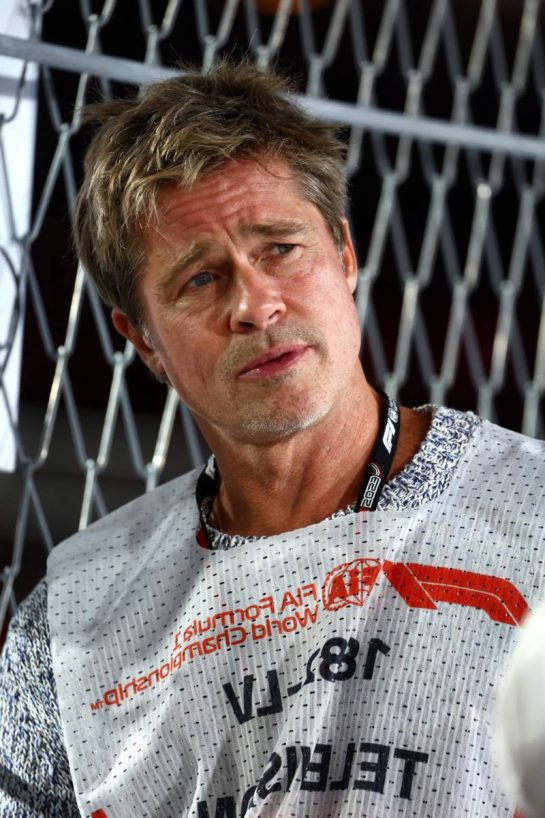 Brad Pitt (USA) Actor.
17.11.2023. Formula 1 World Championship, Rd 22, Las Vegas Grand Prix, Las Vegas, Nevada, USA, Qualifying Day.
- www.xpbimages.com, EMail: requests@xpbimages.com © Copyright: Batchelor / XPB Images