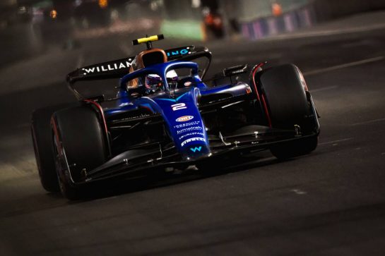 Logan Sargeant (USA) Williams Racing FW45.
17.11.2023. Formula 1 World Championship, Rd 22, Las Vegas Grand Prix, Las Vegas, Nevada, USA, Qualifying Day.
- www.xpbimages.com, EMail: requests@xpbimages.com © Copyright: Bearne / XPB Images