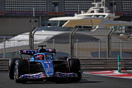 Esteban Ocon (FRA) Alpine F1 Team A523.
28.11.2023. Formula 1 Testing, Yas Marina Circuit, Abu Dhabi, Tuesday.
- www.xpbimages.com, EMail: requests@xpbimages.com © Copyright: Moy / XPB Images