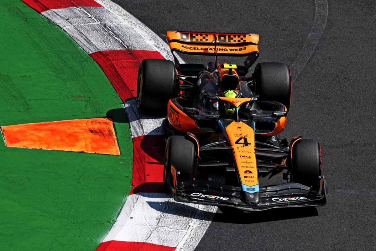 Lando Norris (GBR) McLaren MCL60. 28.10.2023. Formula 1 World Championship, Rd 20, Mexican Grand Prix, Mexico City, Mexico, Qualifying Day. - www.xpbimages.com, EMail: requests@xpbimages.com © Copyright: Moy / XPB Images